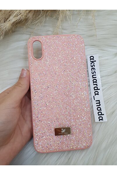 ZB Aksesuarda Moda İPHONE XS MAX Uyumlu Taşlı Lüks Markalı Swrovski Kılıf