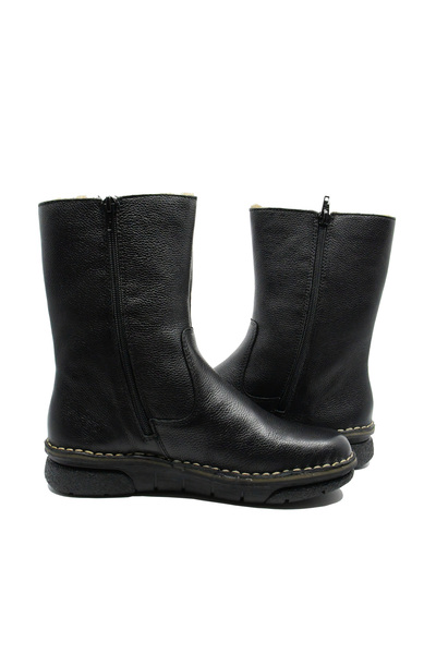 Rieker Comfortable women's ankle boots, black, made of grained leather RIK 73350-00