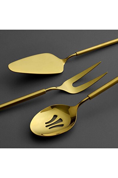 Jumbo 6000 Roller Titanyum Mat Gold 5 Parça Servis Seti