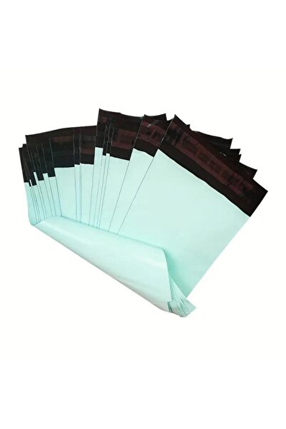 iğne izi Kargo Poşeti, E ticaret Poşeti, Paketleme Poşeti, Cepsiz Kargo Poşeti,Su Yeşili 38X52 (100 Adet)