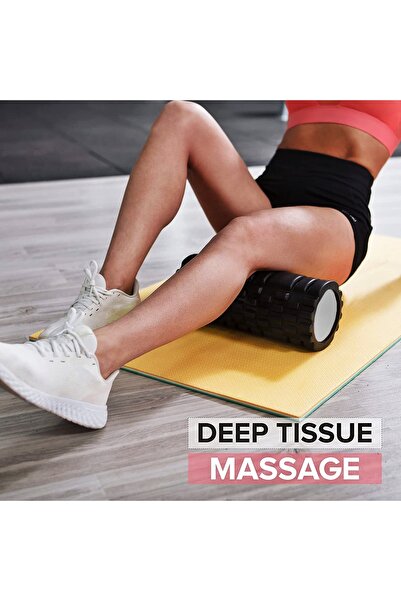 Boldy Foam Roller - Roller de exercițiu - Roller de masaj - Roller de încălzire - Roller de masaj mediu dur - Roller Pilates
