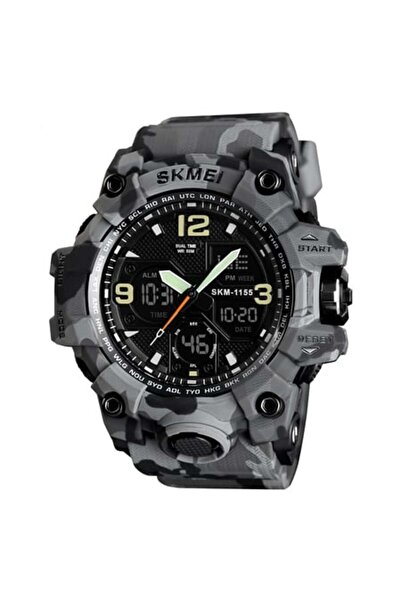 Skmei Men's Watch, Digital, Army, Shock Resistant, Military, Sport, Dual time, Chronograph