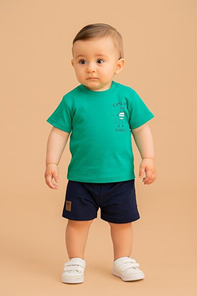 RAPAPA Baby Boy Dar Kalip Bird Printed Shorts Set - 25493 (9-24 Months)