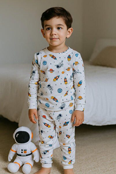 BONY SOCKS Set de pijamale cu model spațial pentru copii