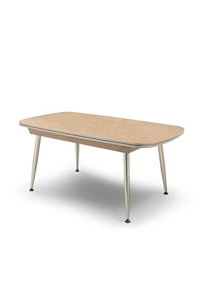 Rosse METAL FURNİTURE Efsane Modern Yemek Odası Salon Masası 6 Kişilik, Sadec...