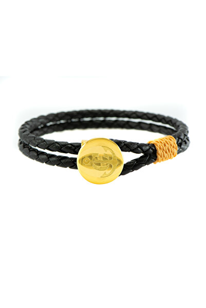 Constantin Nautics Bratara din piele buton JACK TAR CNJ #10100