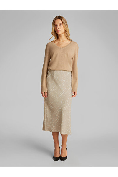 Calvin Klein Women Peyote Printed Elastic Waist Midi Skirt