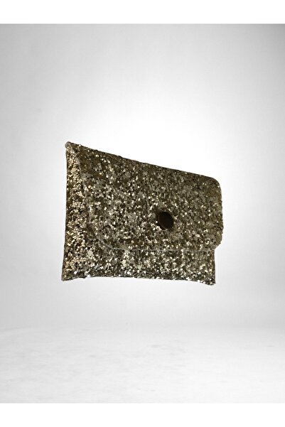 KumaşEvi Glitter Mini Card Holder Wallet – Money Pouch, Card Holder, Snap Fastener Model 10X7 cm