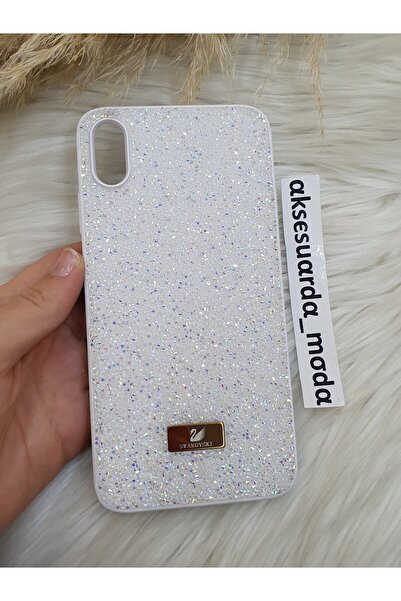 ZB Aksesuarda Moda İPHONE XS MAX Uyumlu Taşlı Lüks Markalı Swrovski Kılıf