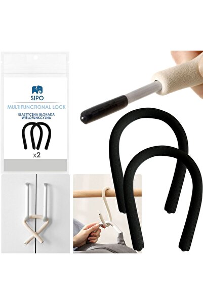 SIPO Set of 2 Universal Flexible Lock, Black,