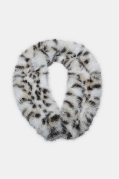 Stradivarius Suni kürk atkı