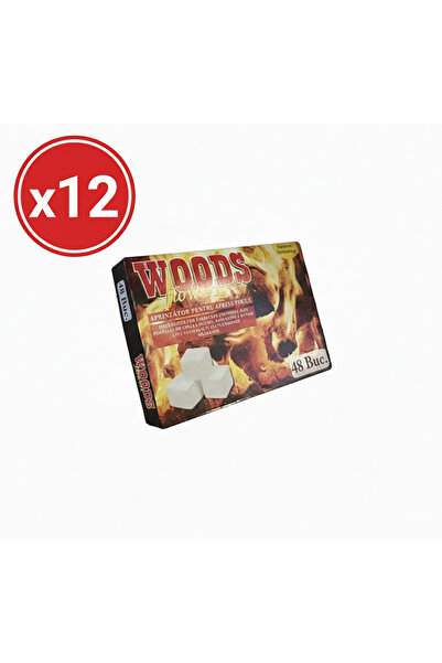 woods Set 12 bucati Pastile Brichete de aprins focul 48 buc / set