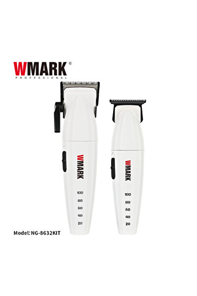 Wmark طقم ماكينة قص الشعر القابلة لإعادة الشحن NG-8632KIT