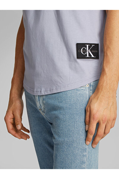 Calvin Klein Men Aleutian Badge Turn Up Sleeve T-Shirt