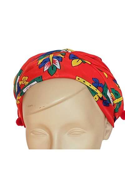 shop Red Pompom Çengelköy Authentic Writing Scarf