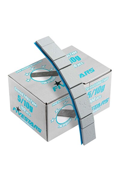 Redats CUTIE CONTRAGREUTATI AUTOADEZIVE 5/10 GRAME - 100 FASII - 8BUC/FASIE 6KG GRI MAT