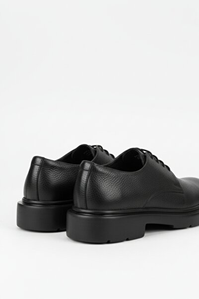 LUSIVE %100 Hakiki Deri Siyah Günlük Rahat Klasik Erkek Ayakkabı LUASS27AL0057