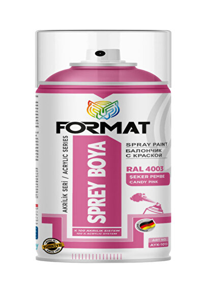 Format Ral 4003 Seker Pembe Sprey Boya 400 ml