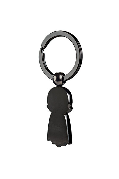 Magnetella Breloc Dracula, ten crem, placare negru antracit, MB434