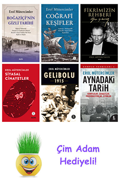 Alfa Yayınları Erol Mütercimler 6 Kitap Seti + Çim Adam Hediye