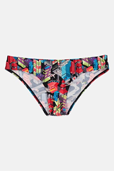 SPEEDO Women Allover Print Sports Swim Briefs, Multicolor