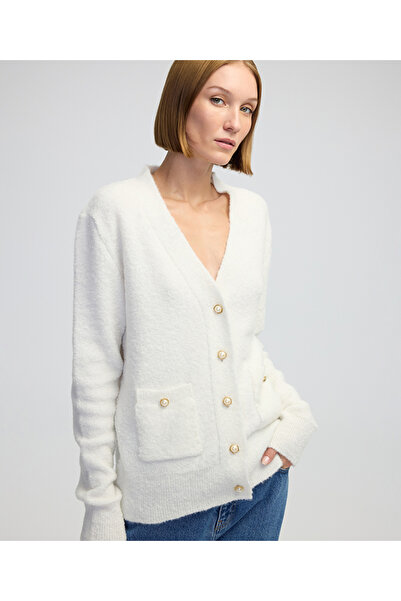 İpekyol Suni inci düğmeli hırka