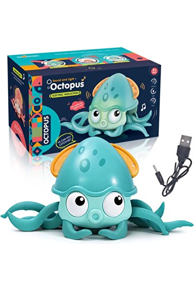 Twisoo لعبة الأخطبوط الراقص القابلة لإعادة الشحن للأطفال - لعبة تفاعلية للزحف والرقص مع الموسيقى