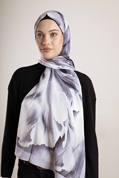Akel Patterned Cotton Silk Shawl Pattern-3