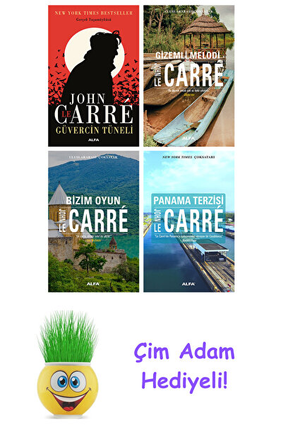 Alfa Yayınları John Le Carre 4 Kitap Seti + Çim Adam Hediye