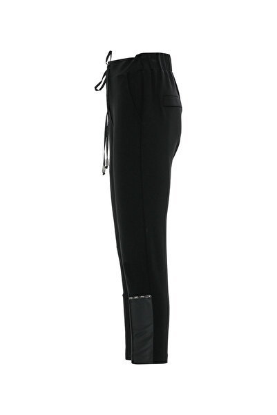 GIZIA SPORT Arka Beli Lastikli Bağ Ucu Taşlı Pantolon