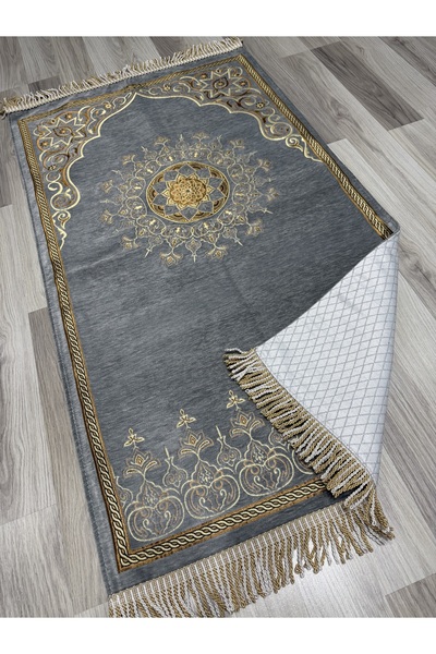 AYHANHOME 4 Piece Special Boxed Woven Twisted Fringed Prayer Rug Set