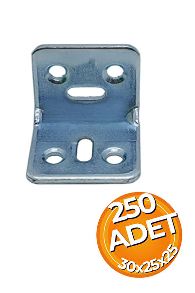 HOBİDABİ 30x25x25 mm Koli Demir Gönye Köşebent - Mobilya Dolap Raf Masa Çekme...