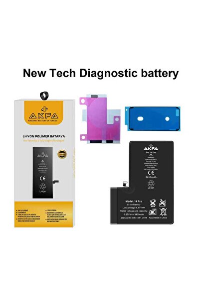 Akfa Apple Iphone 14 Pro Uyumlu %40 Güçlendirilmiş Telefon Bataryası 3190 mAh...