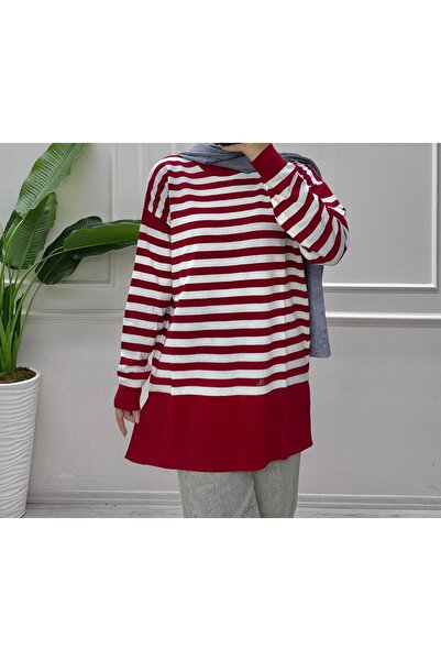 moda acar STRIPED KNIT SWEATER