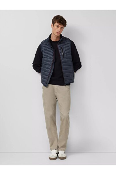 s.Oliver Men's knitted sweater, made of cotton with raglan sleeves, Black