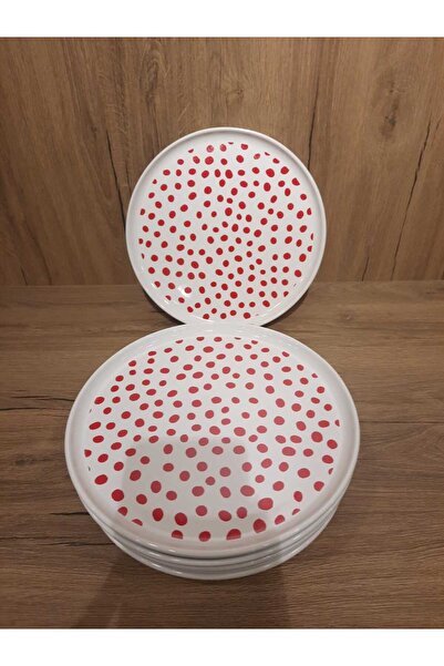 Keramika طبق بيتزا 22 سم 6 قطع نورديك لامع