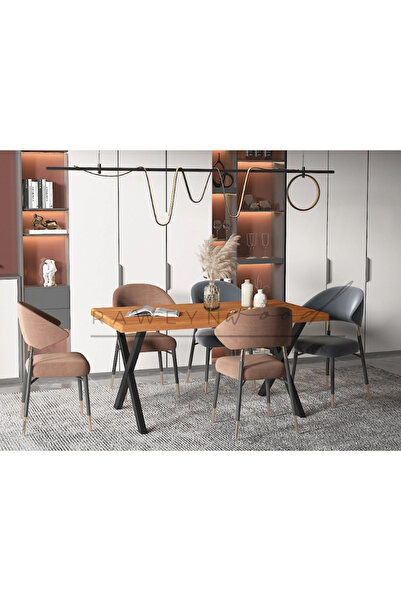 raweyn Alphard Doğal Ahşap Mutfak Masası