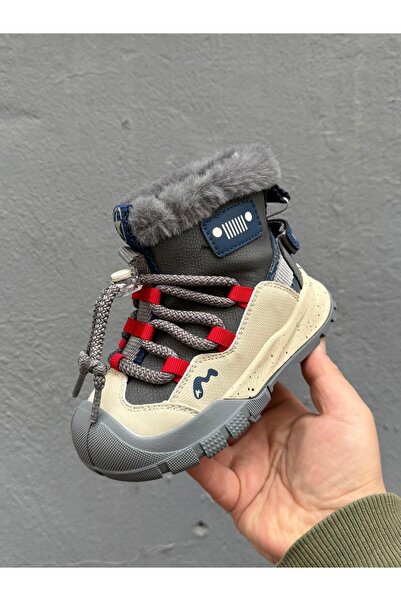 Marco Kids Fur Children's Snow Boots, Anti-Slip Soles, Water and Cold Resistant, Imported Product