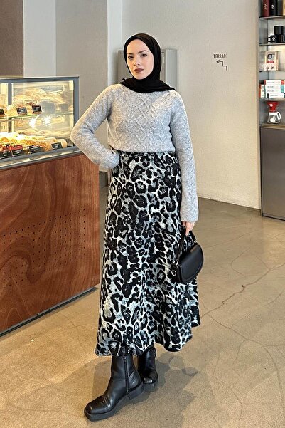 lamelif Braided Sweater Gray