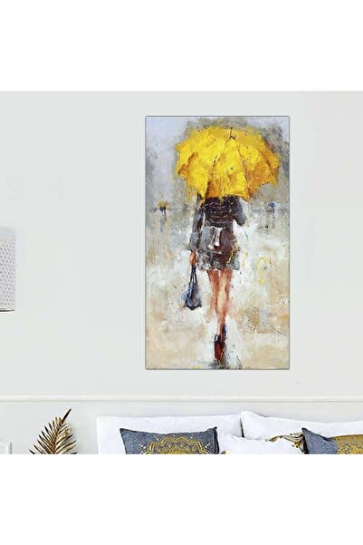 Generic لوحه جداريه مودرن رسمة إمرأة مع مظله - 24003