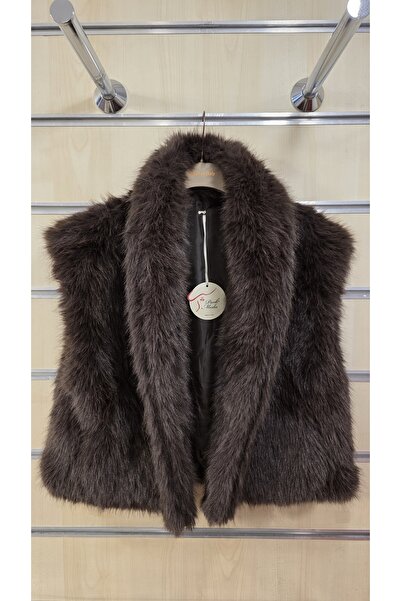 Park Moda Fur Vest Plain Pattern