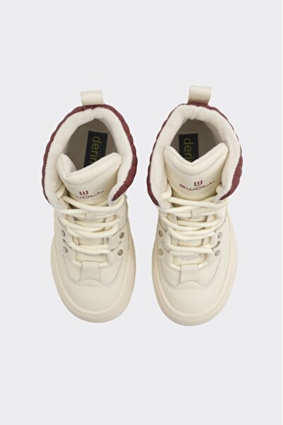 derinet Bağcıklı Yüksek Taban Kadın Bot