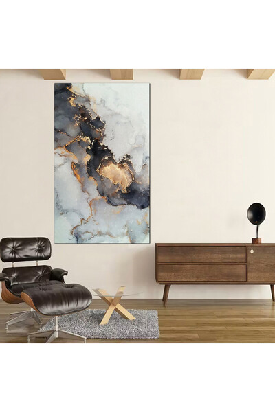 Generic لوحه جداريه كانفس - فن تجريدي رخامي - 300903a