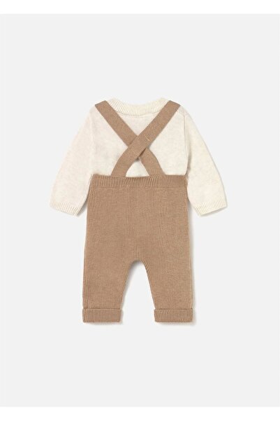MAYORAL Baby Boy Knitwear Salopet Sweater Set Beige 2646