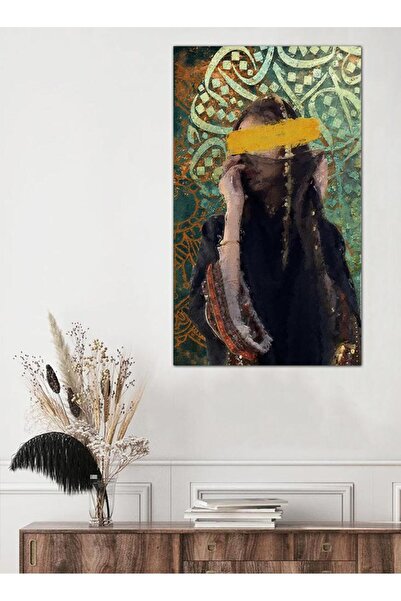 Generic لوحه جداريه مودرن رسمة تراثية لإمرأه - ٢٥٥١٩