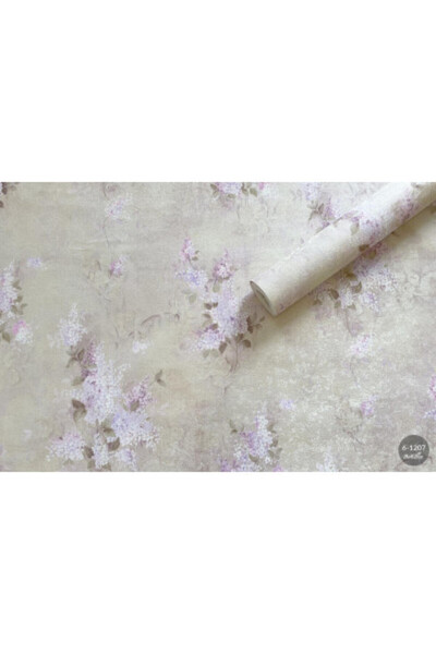 MallDeco Tapet vinil dormitor, vinil pulbere-liliac, model Liliac