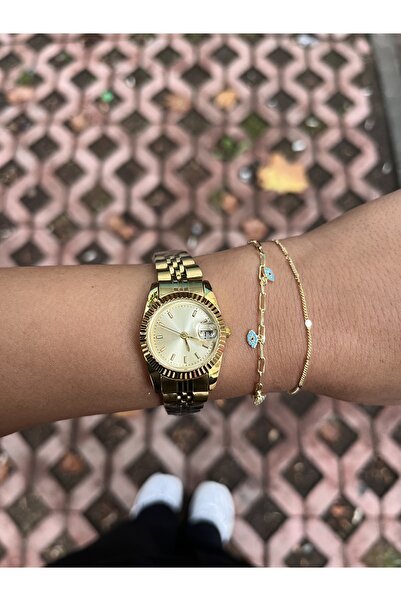 MODA Gold rolex model çelik saat