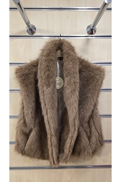 Park Moda Fur Vest Plain Pattern
