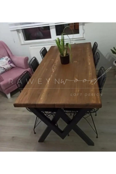 raweyn Foye Doğal Ahşap Mutfak Masası