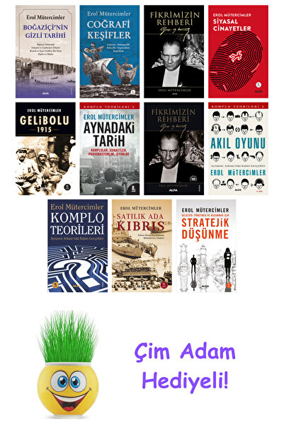 Alfa Yayınları Erol Mütercimler 11 Kitap Seti + Çim Adam Hediye